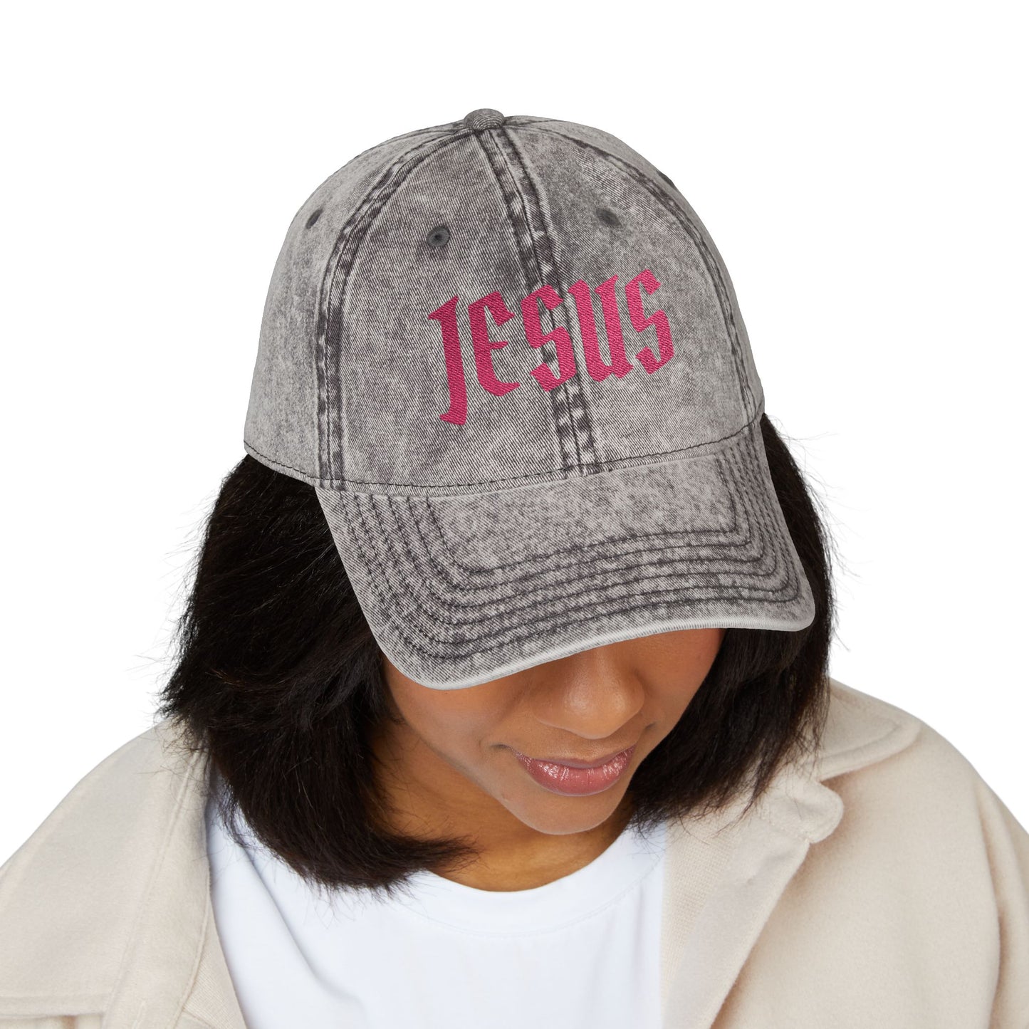 JESUS embroidery Vintage Cap