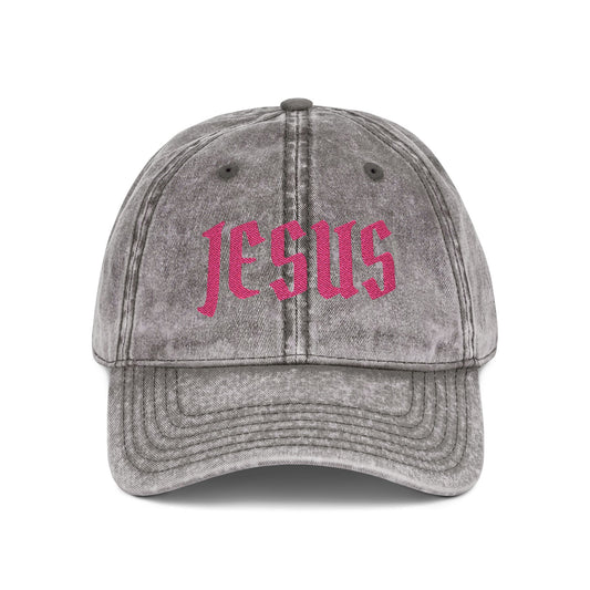 JESUS embroidery Vintage Cap