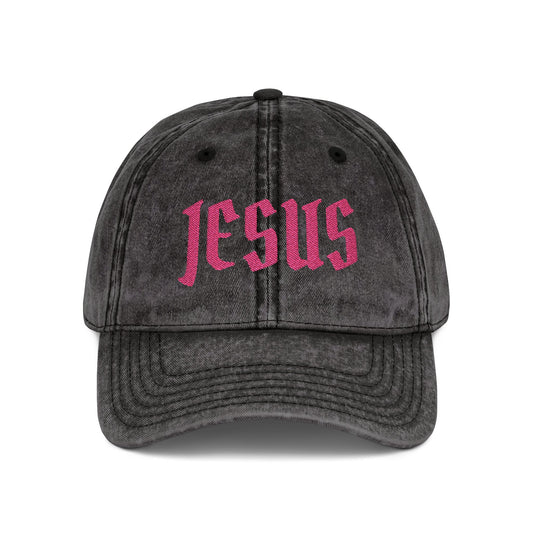 JESUS embroidery Vintage Cap