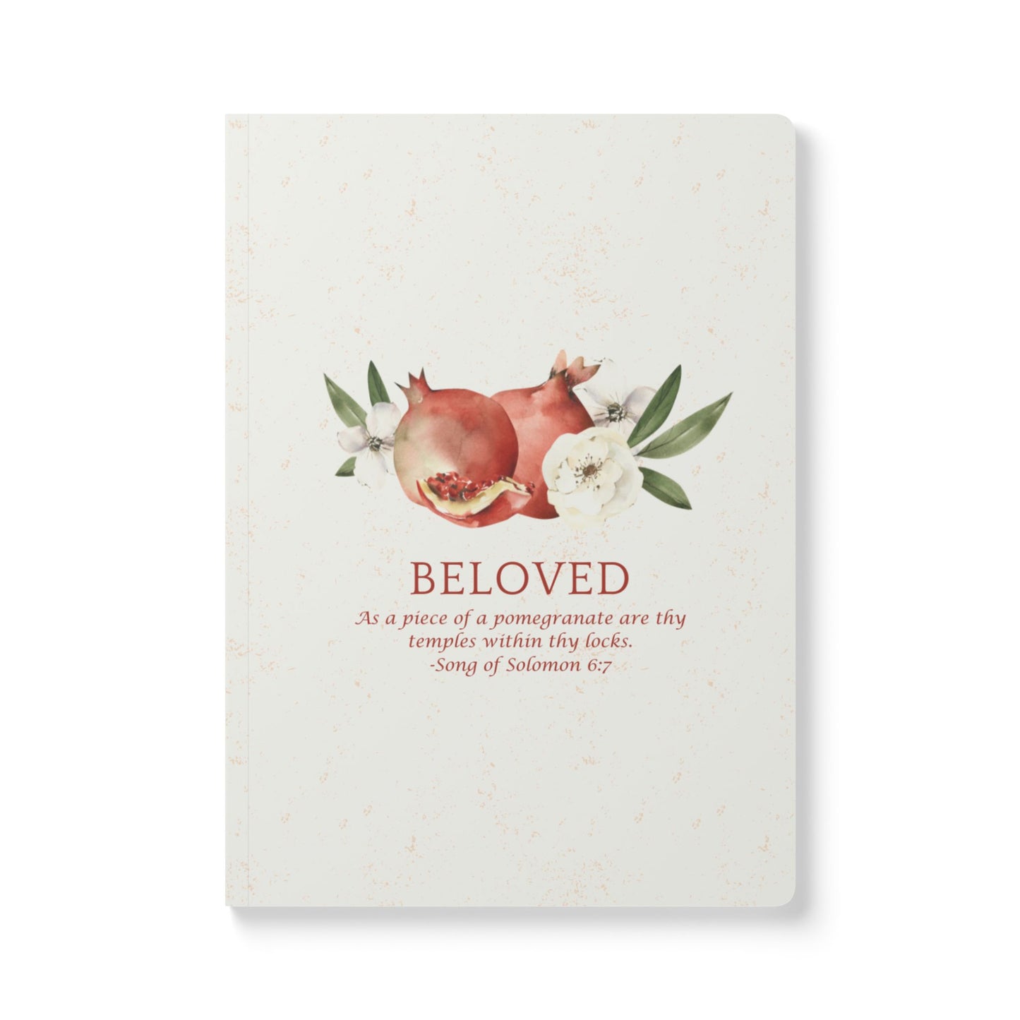 Beloved Pomegranate Softcover Notebook (Song of Solomon 6:7)