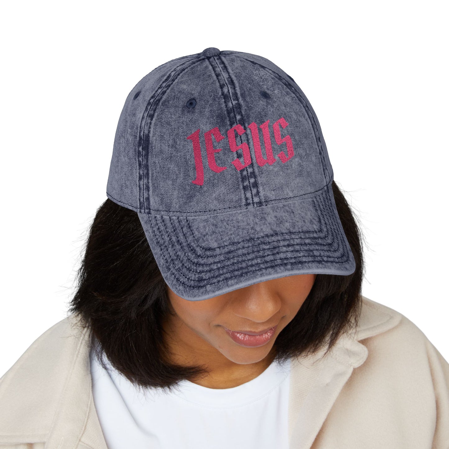 JESUS embroidery Vintage Cap