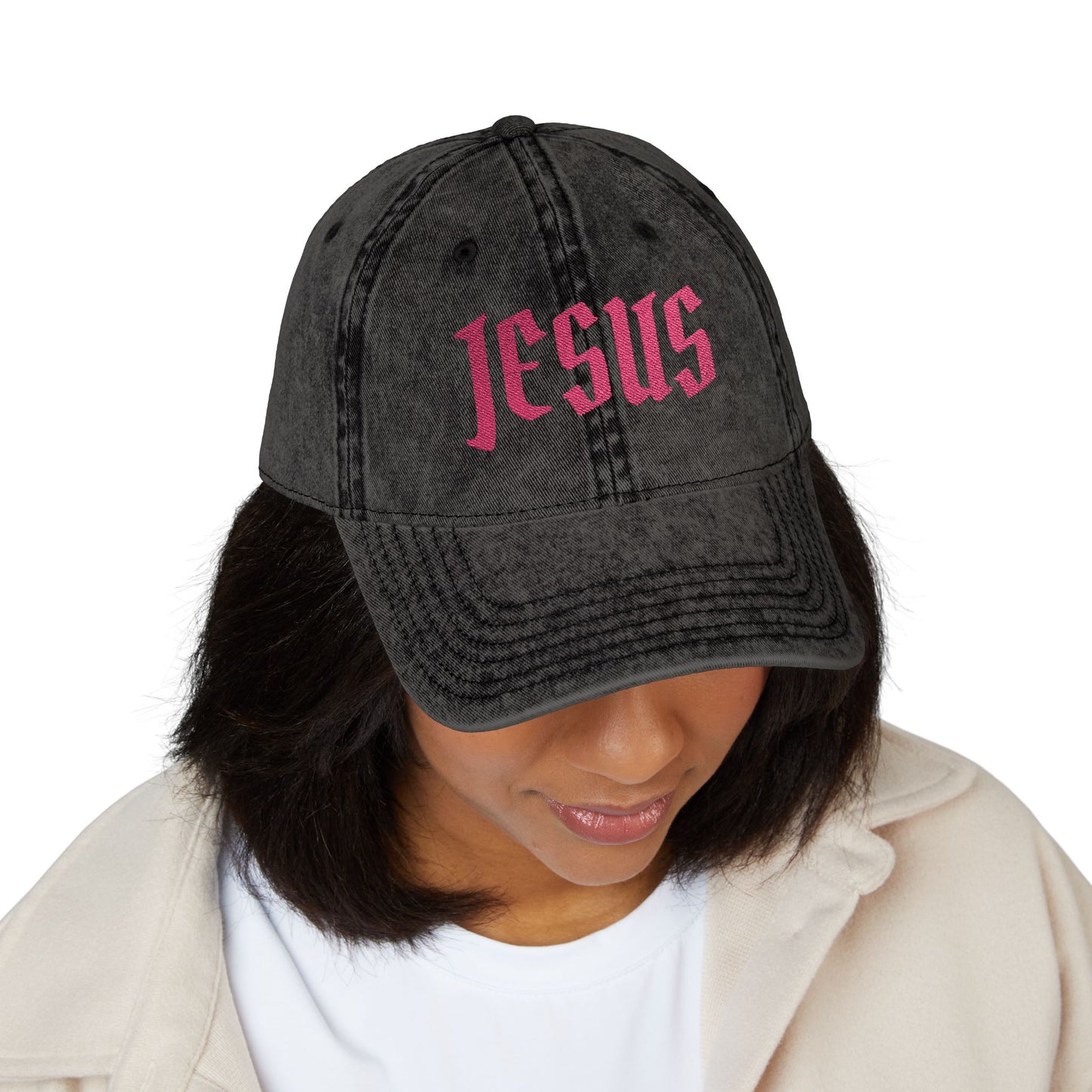 JESUS embroidery Vintage Cap