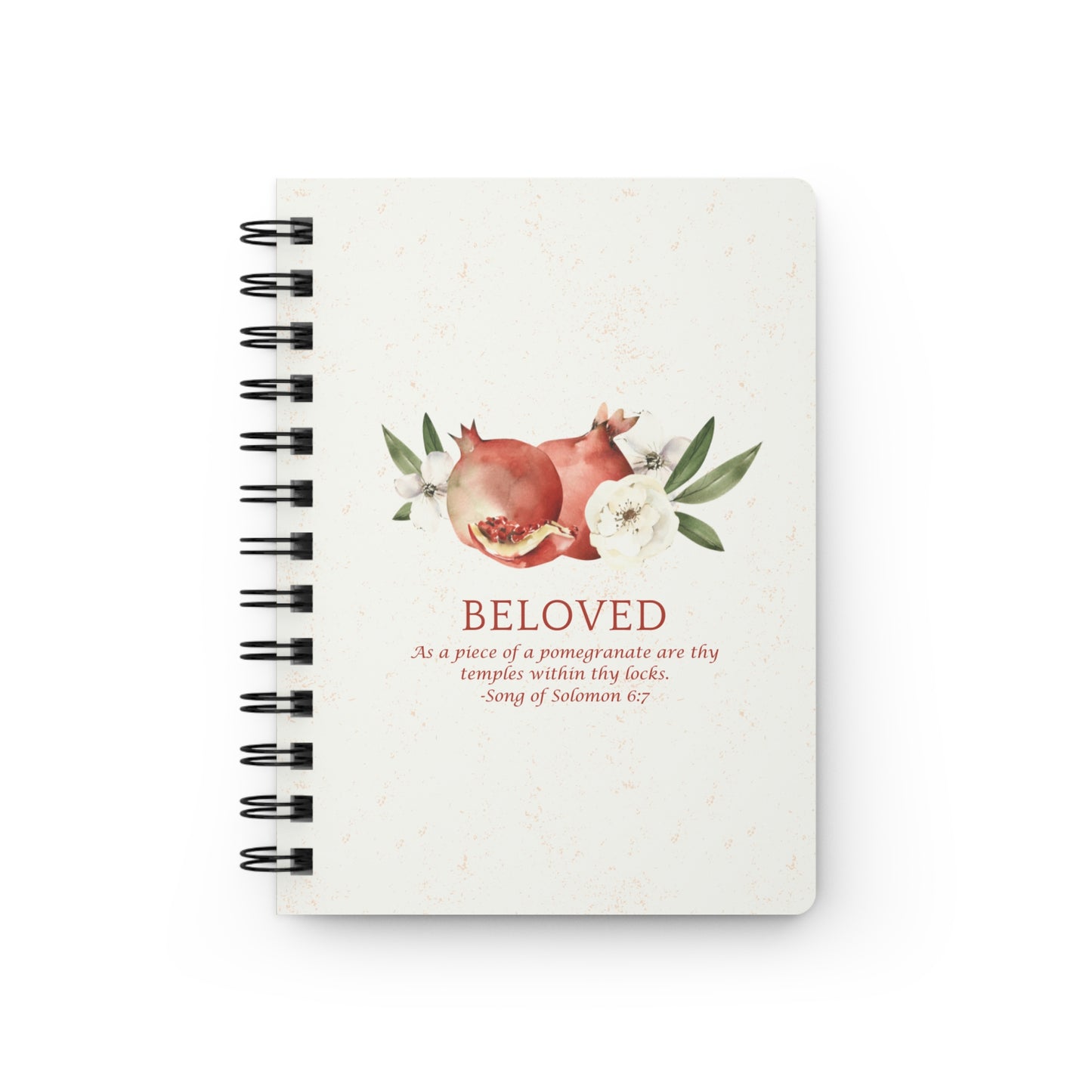 Beloved Pomegranate Spiral notebook