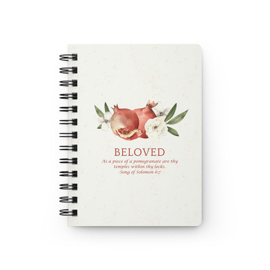 Beloved Pomegranate Spiral notebook