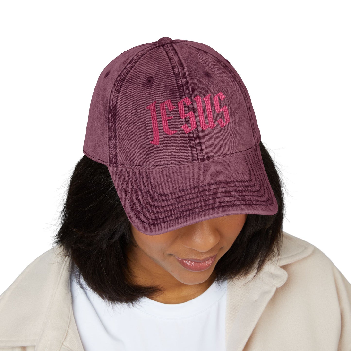 JESUS embroidery Vintage Cap